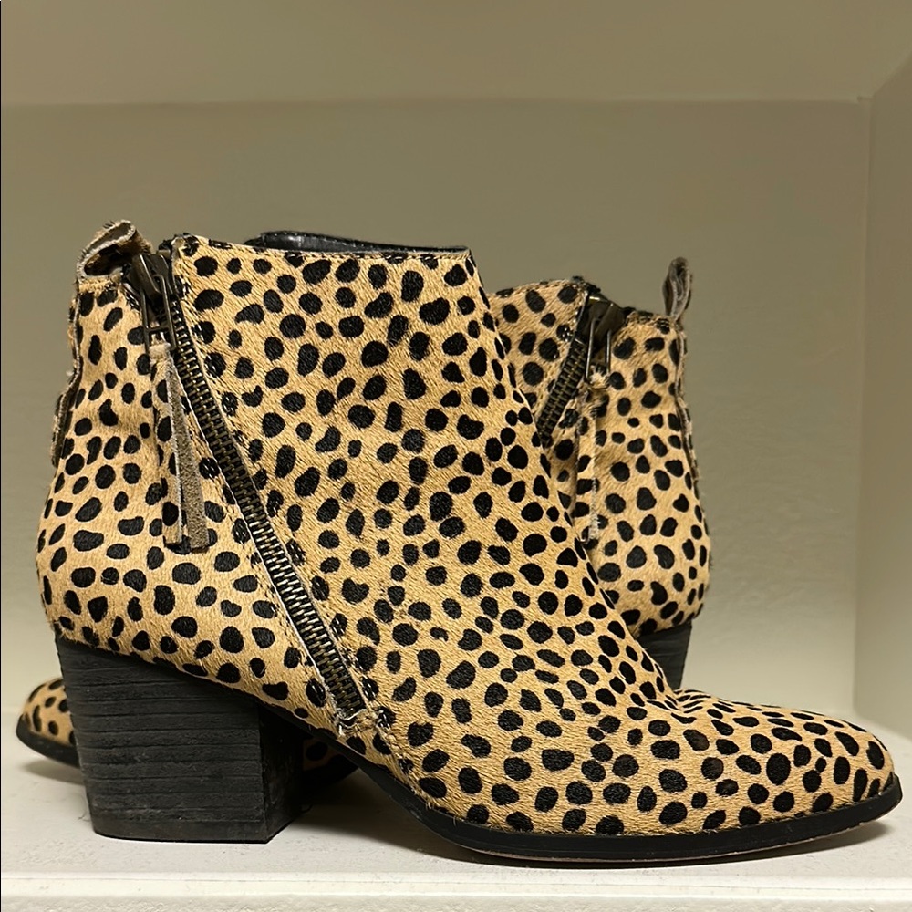 Leopard Print Ankle Boots